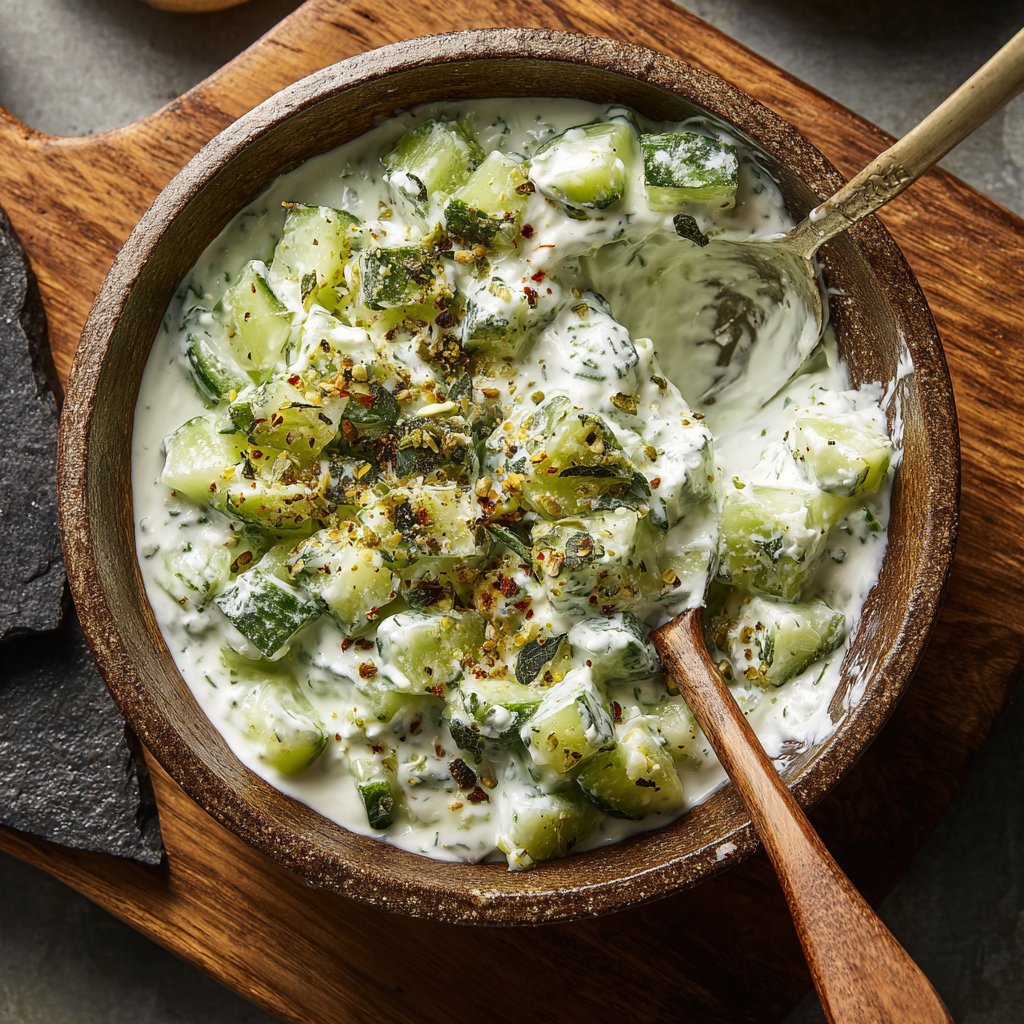 Crunchy Cucumber Yogurt Raita