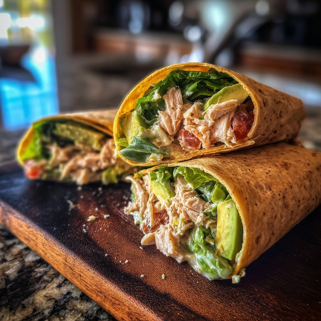 Savory Chicken Salad Wraps