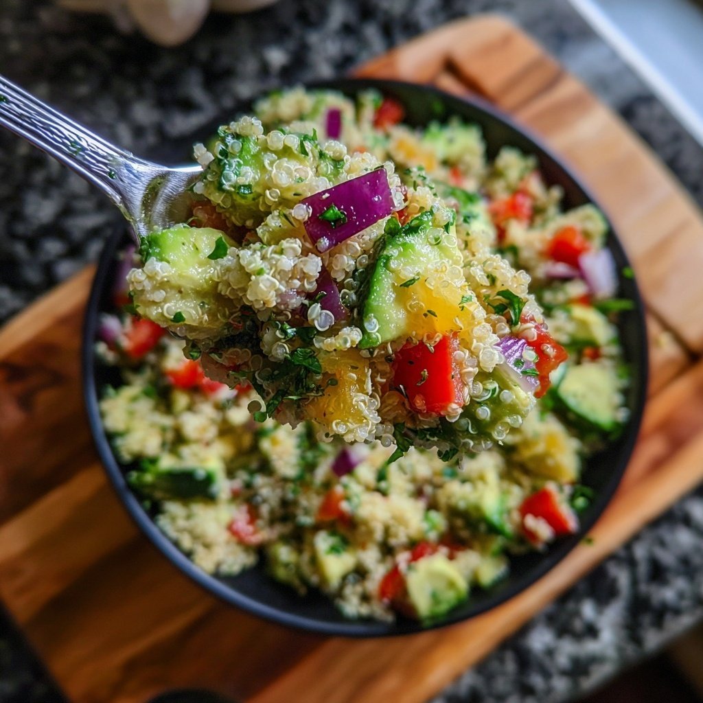 Healthy Avocado Quinoa Salad