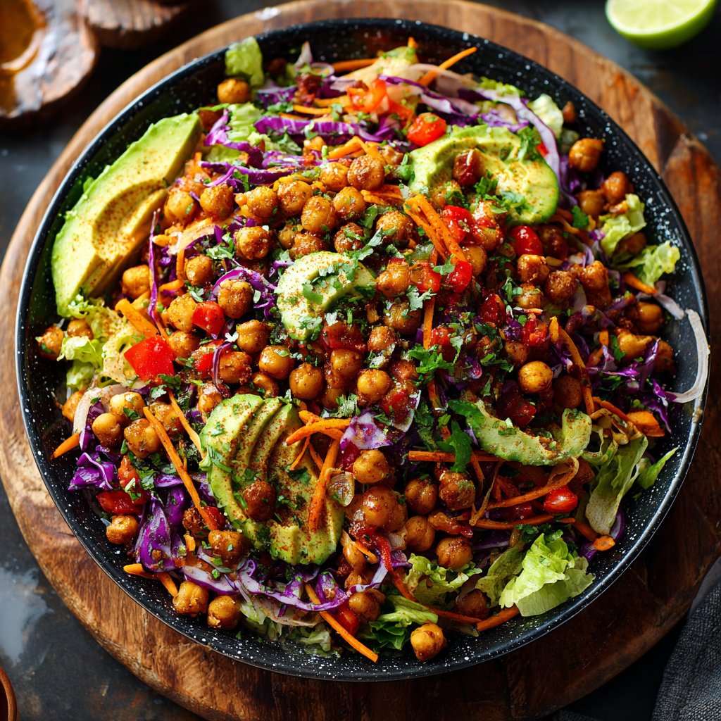 Crispy Chickpea Taco Salad