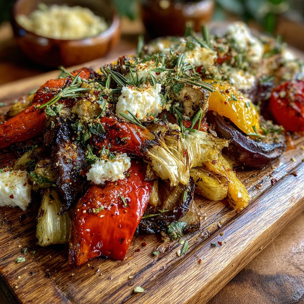 Roasted Vegetables with Feta