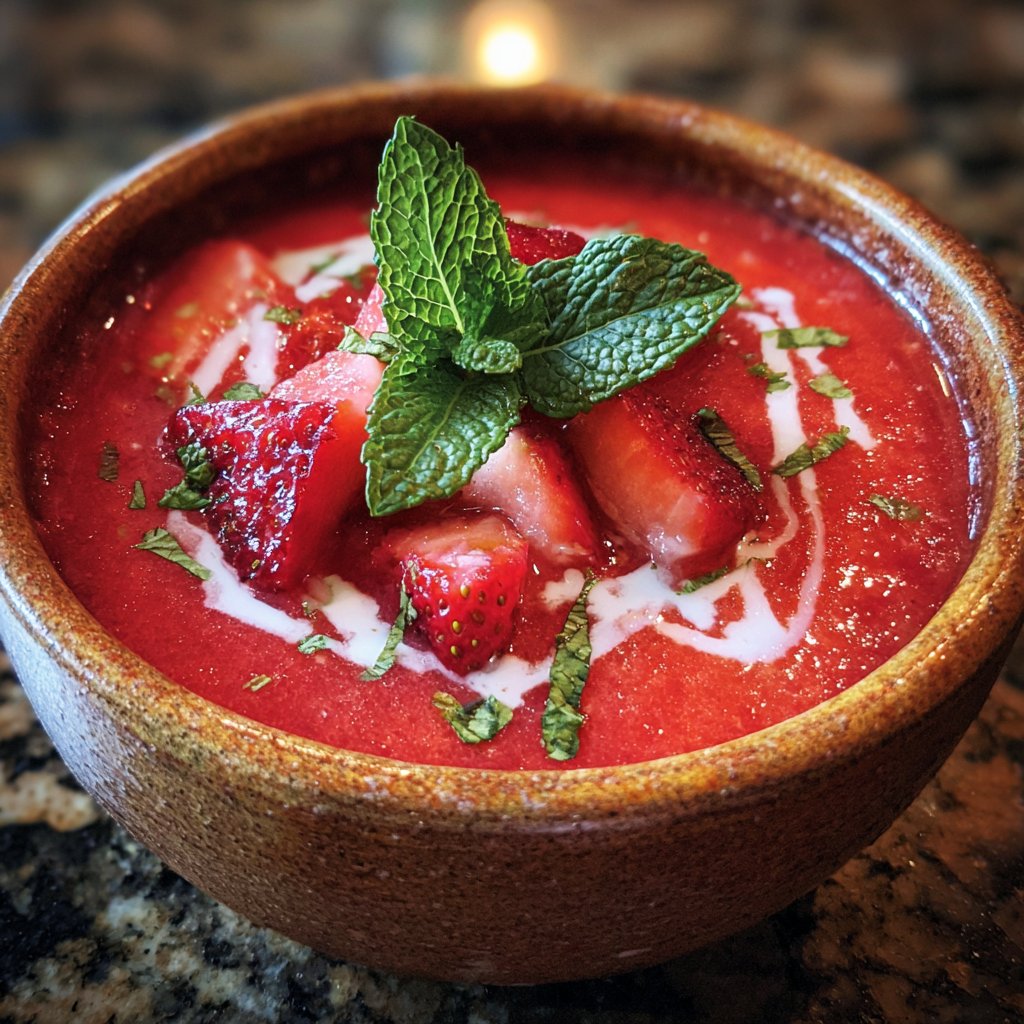 Chilled Strawberry Soup