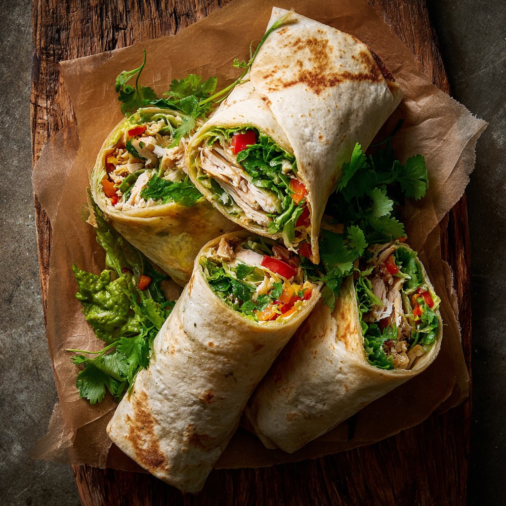 Cilantro Lime Turkey Wraps