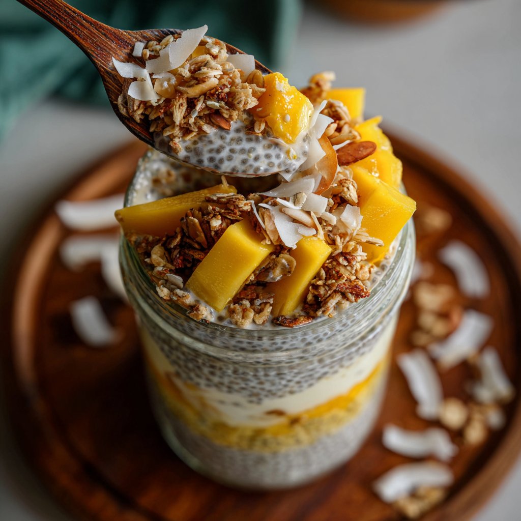 Coconut Chia Pudding Parfait