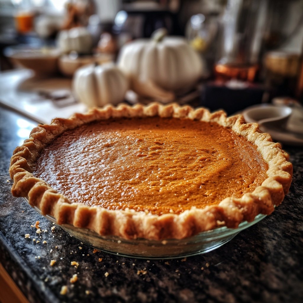 Festive Spiced Pumpkin Pie
