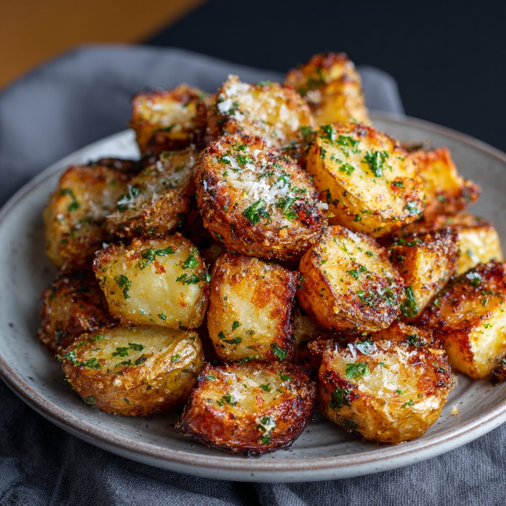 Airfryer Parmesan Truffle Potatoes